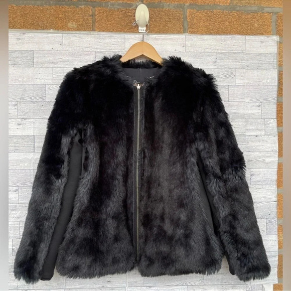 Clover Canyon Chandelier Print Blazer Jacket reversible faux fur medium - Picture 11 of 16